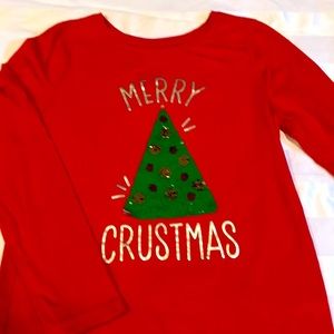 Merry Christmas reversible Xmas long tee